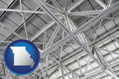 missouri map icon and a prefabricated ceiling