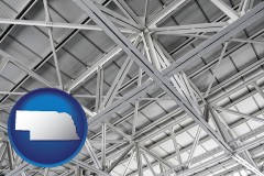 nebraska map icon and a prefabricated ceiling