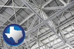 texas map icon and a prefabricated ceiling