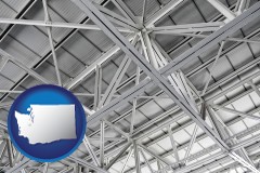 washington map icon and a prefabricated ceiling