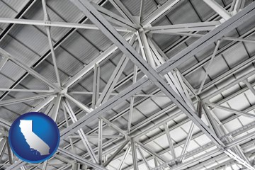 a prefabricated ceiling - with California icon