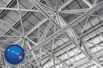 a prefabricated ceiling - with Hawaii icon