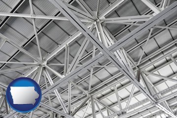 a prefabricated ceiling - with Iowa icon