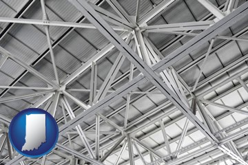 a prefabricated ceiling - with Indiana icon