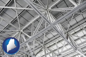 a prefabricated ceiling - with Maine icon