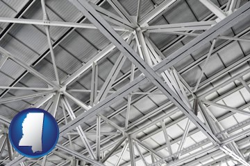 a prefabricated ceiling - with Mississippi icon