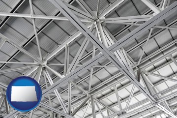 a prefabricated ceiling - with North Dakota icon