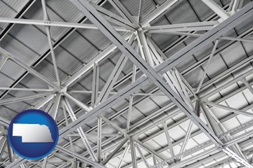 a prefabricated ceiling - with Nebraska icon