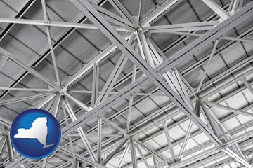 a prefabricated ceiling - with New York icon