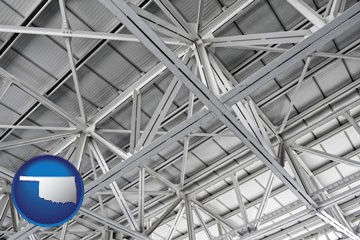 a prefabricated ceiling - with Oklahoma icon