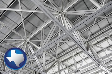 a prefabricated ceiling - with Texas icon