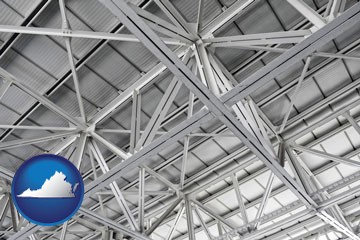 a prefabricated ceiling - with Virginia icon