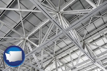a prefabricated ceiling - with Washington icon