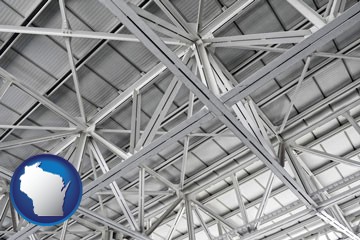 a prefabricated ceiling - with Wisconsin icon
