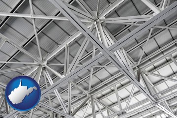 a prefabricated ceiling - with West Virginia icon