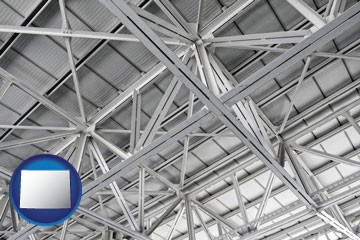 a prefabricated ceiling - with Wyoming icon
